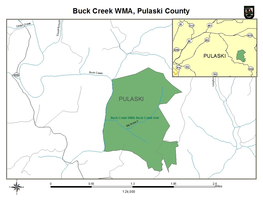 Buck Creek WMA Map