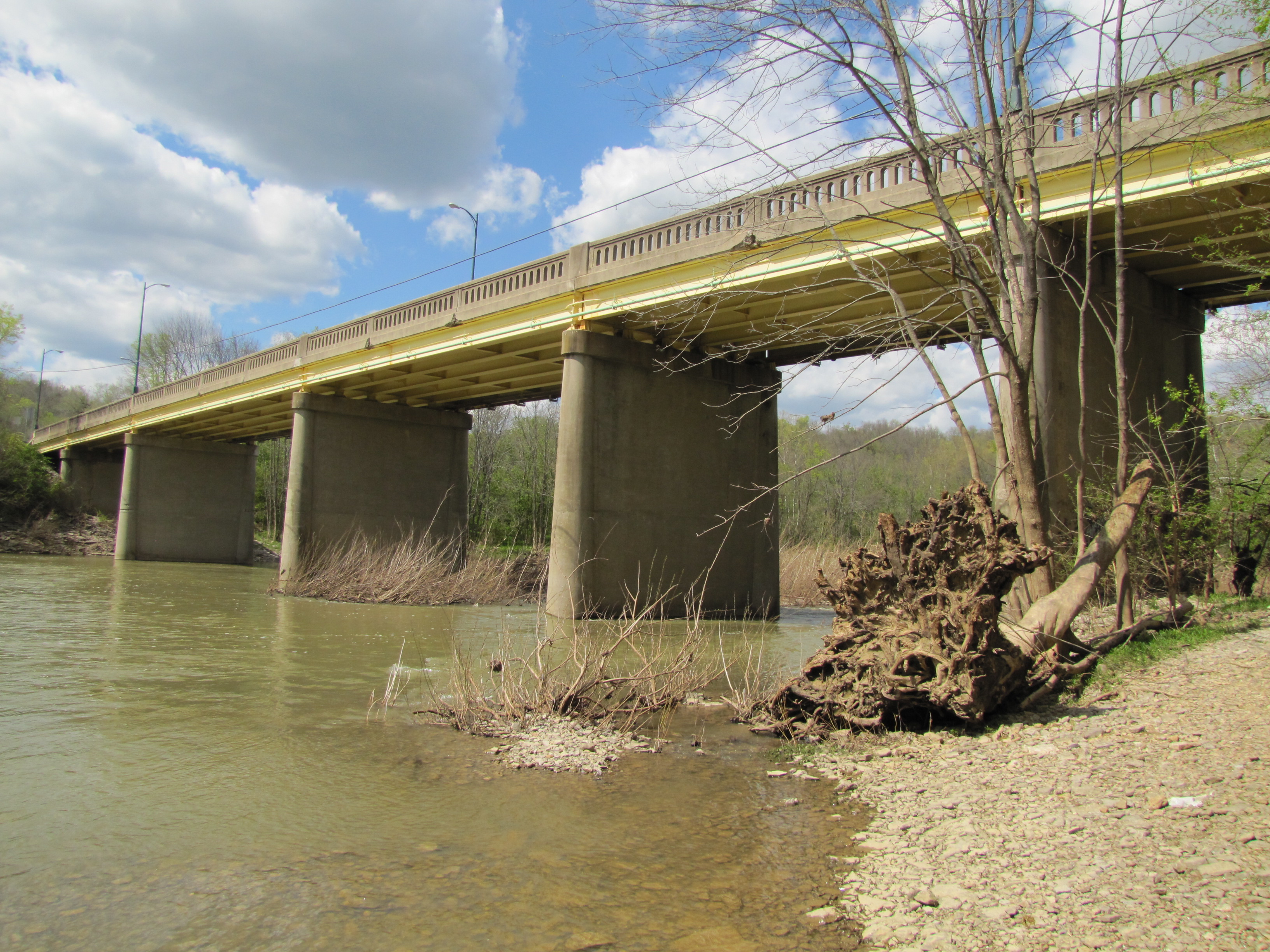 The US 27 bridge crossing located at the Pendleton Co. Athletic Park.