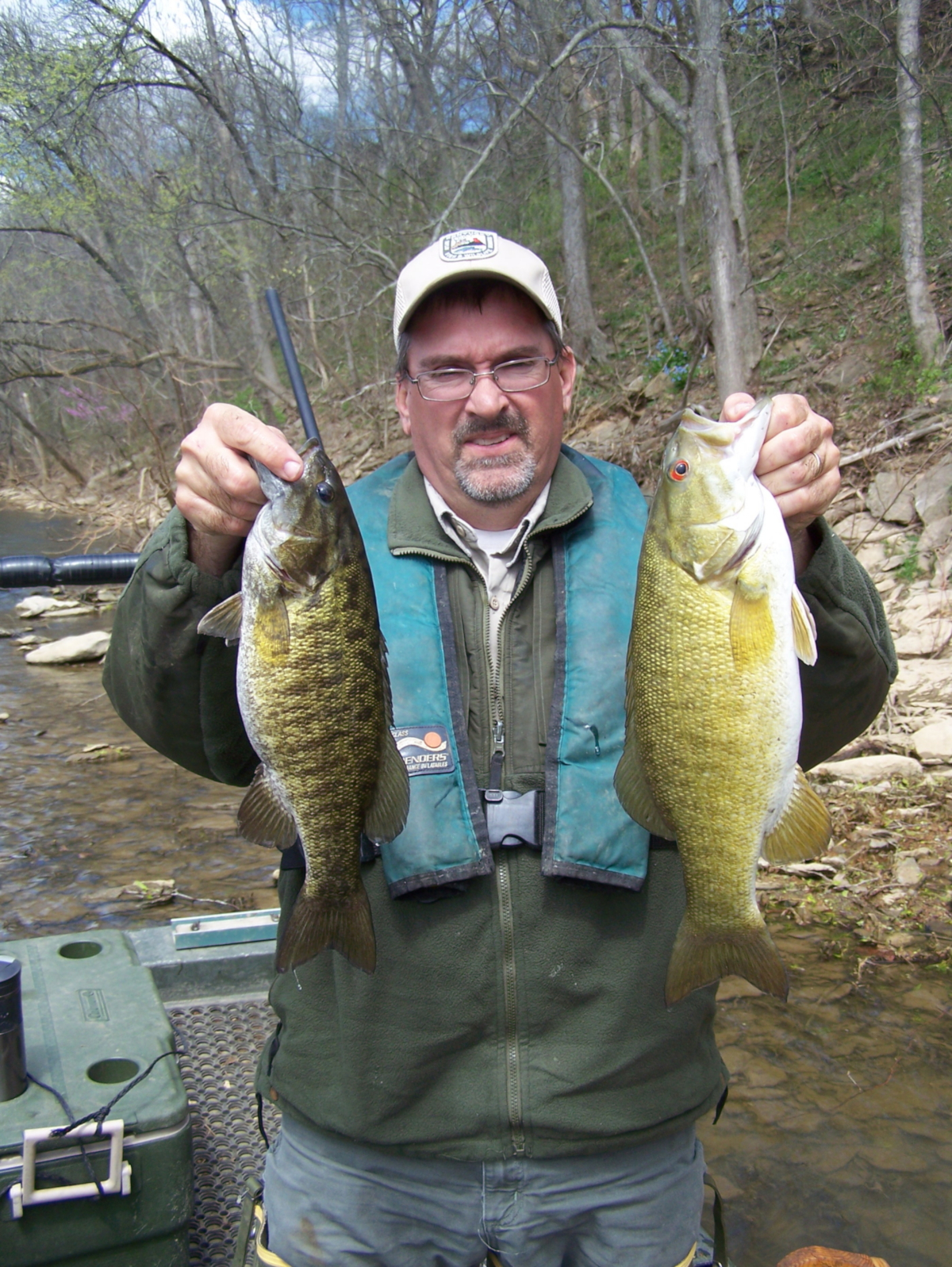 jeff Crosby holds a healthy smallmouth bass