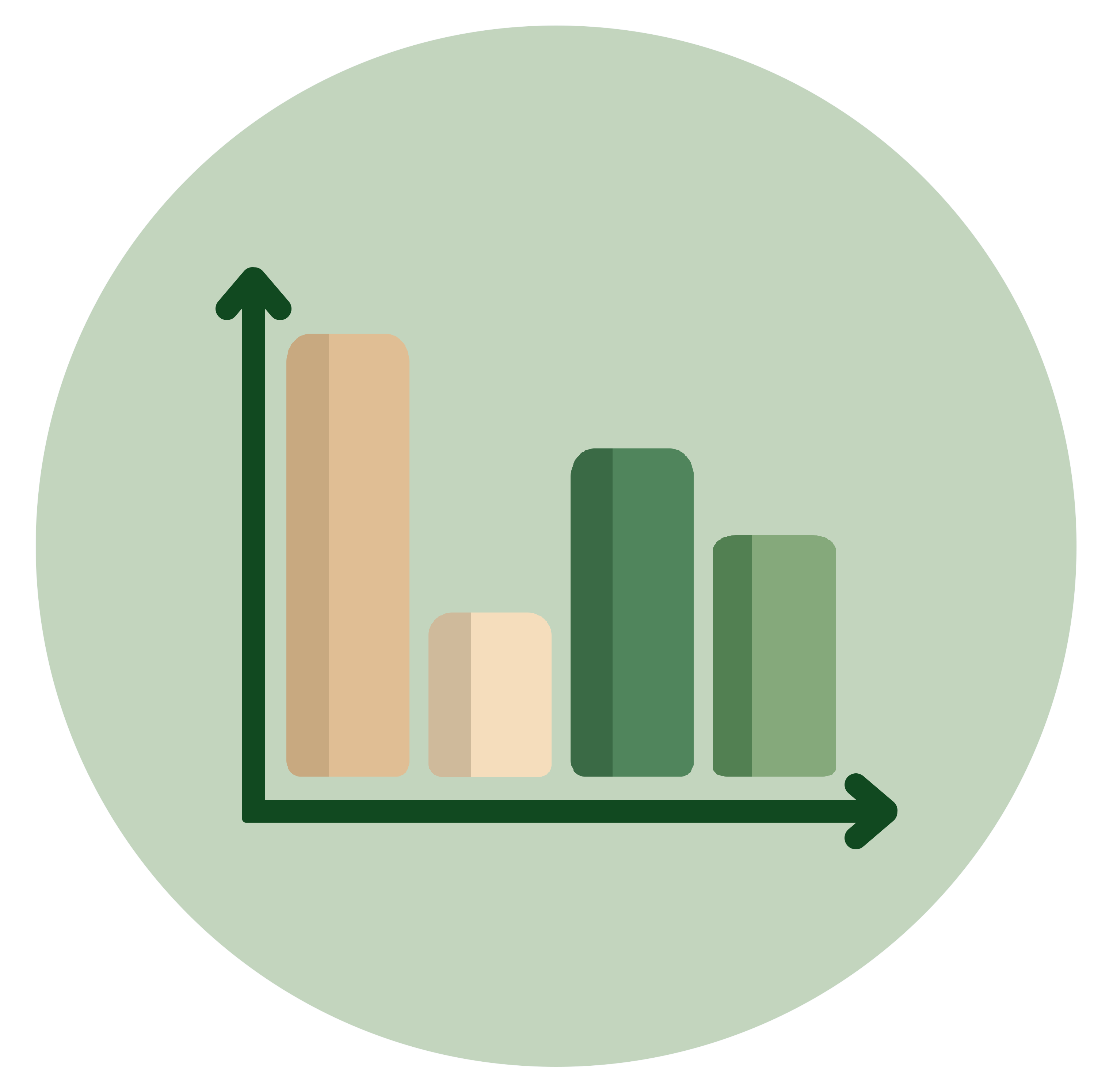 Bar Graph detailed illustration