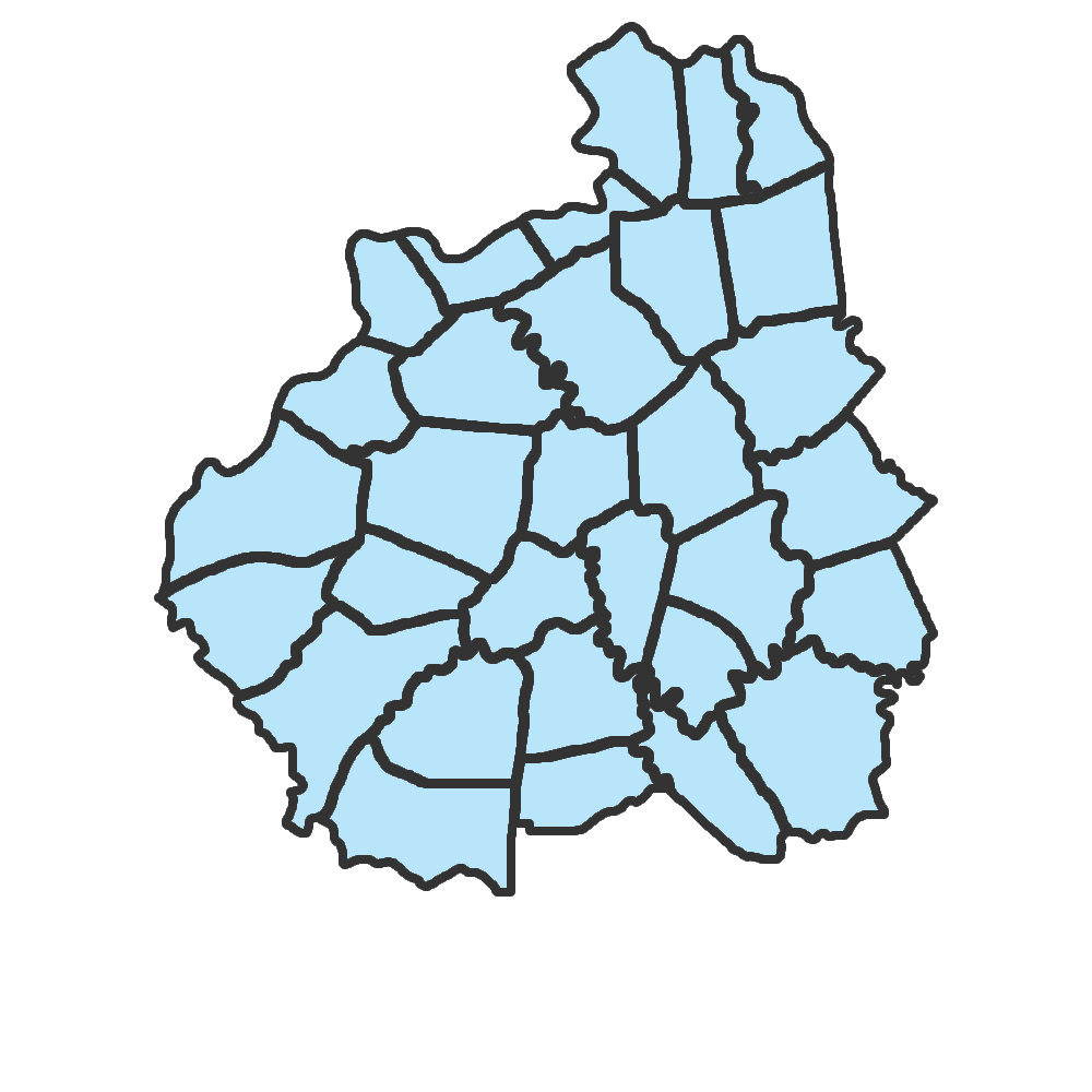 Bluegrass Region Public lands map