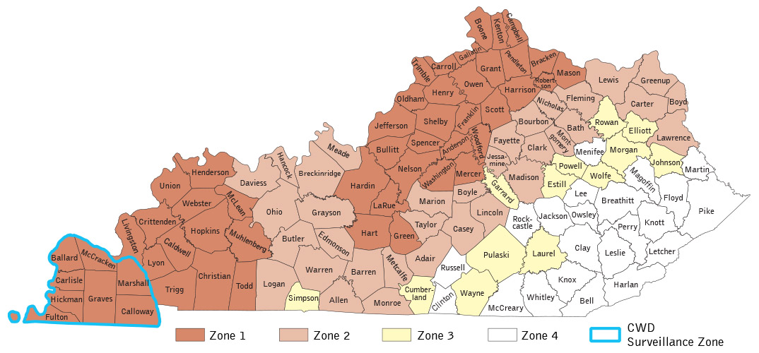 Deer Zones in Kentucky