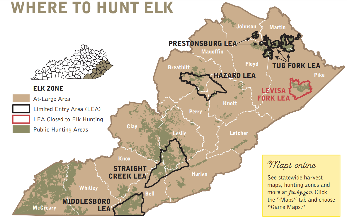 KY Hunting Zones Map