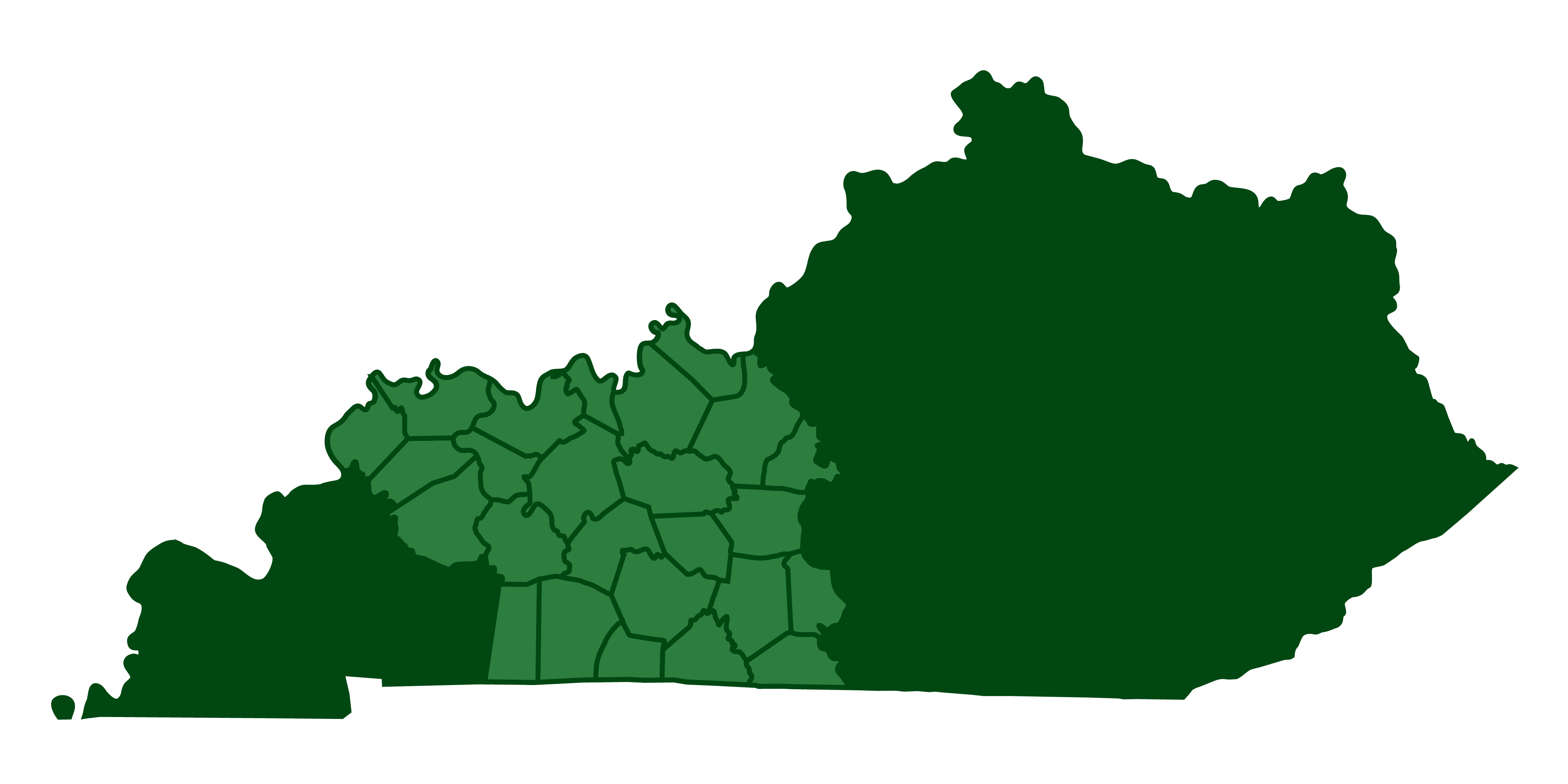 Map of Green River Region counties