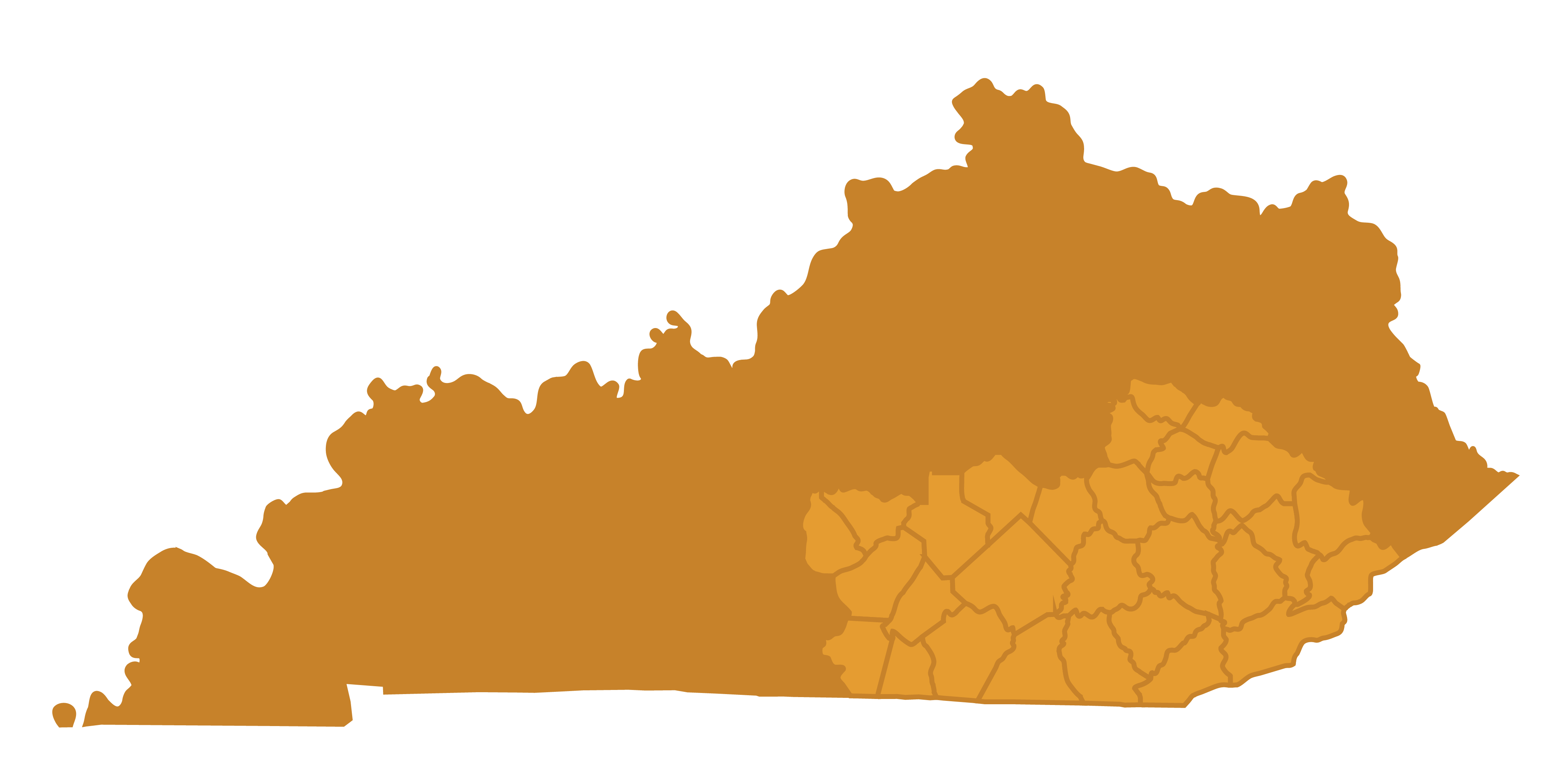 Map of Southeast Region counties