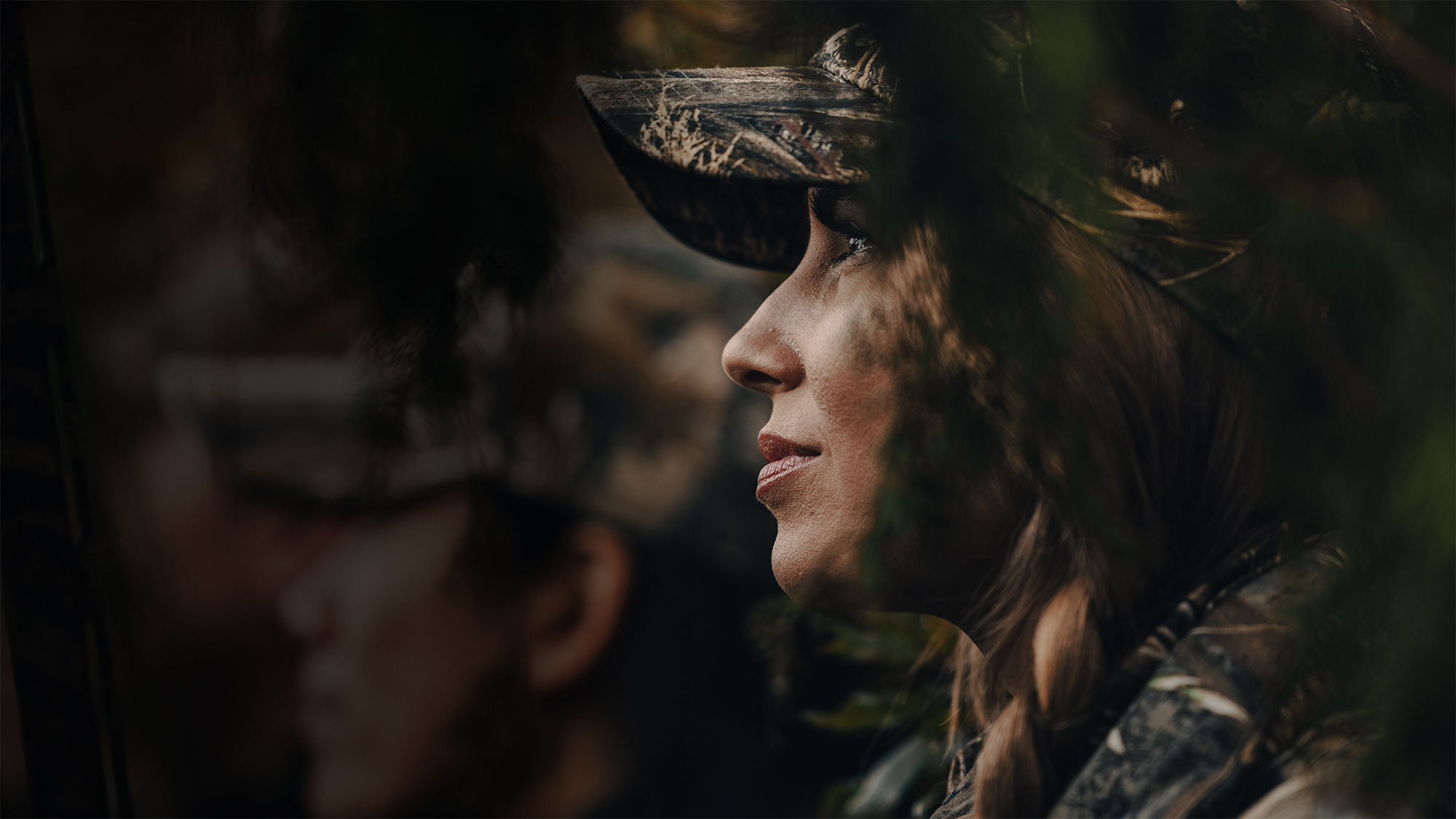 Waterfowl hunting scene
