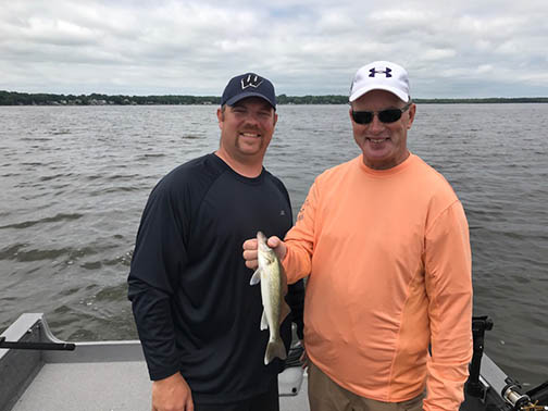 Commissioner Johnson and his friend Adam Walton