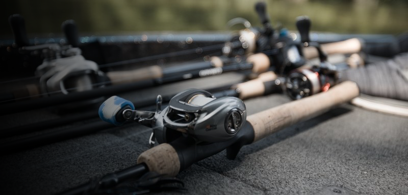 Reels on a boat