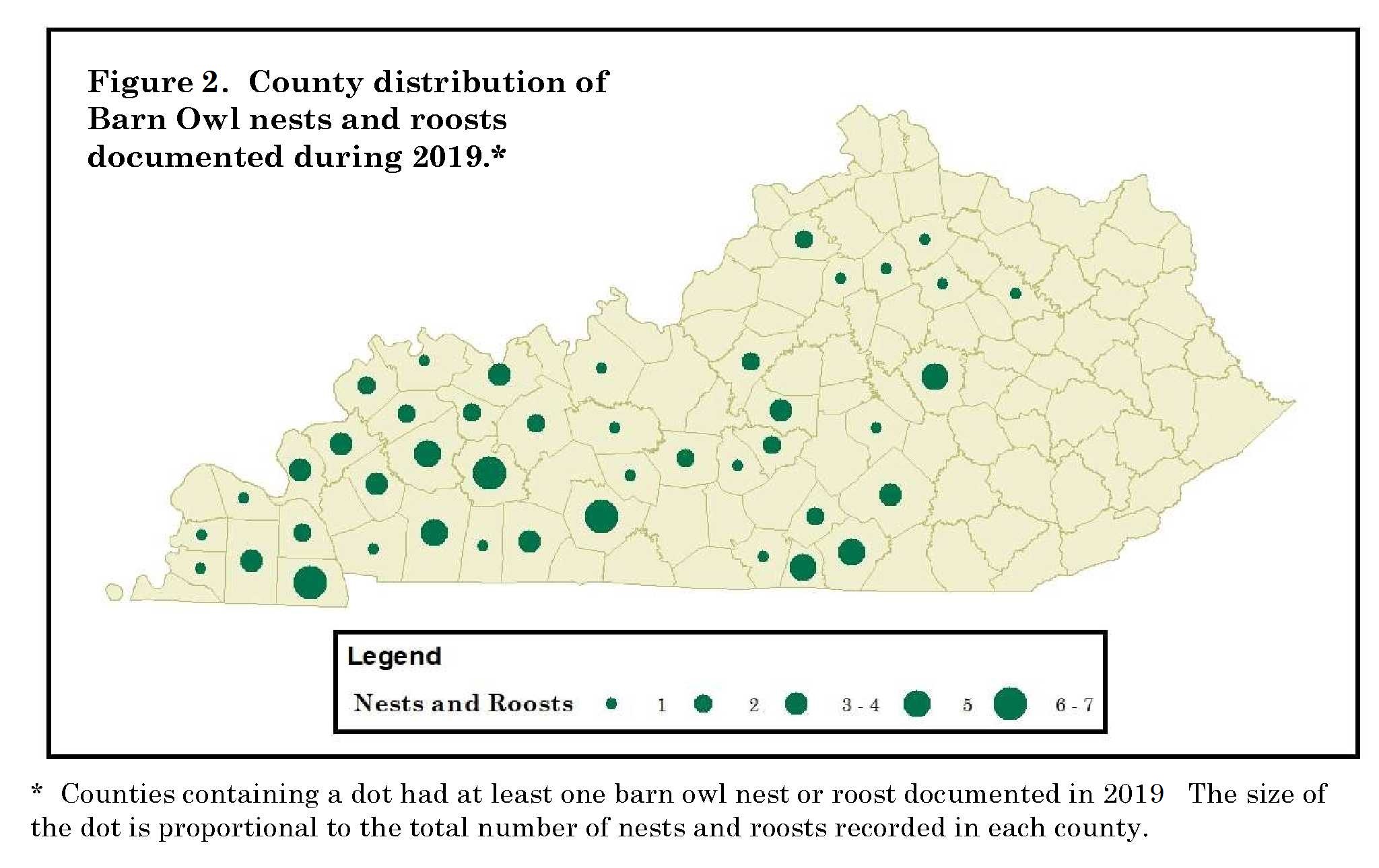 Barn Owl County Distribution